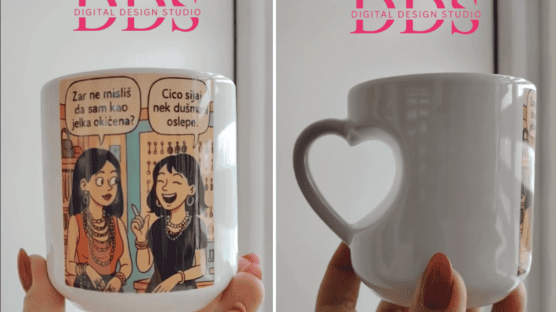 strip šolja sa štampom